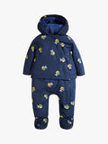 Frugi Bee Rambler Pram Suit Navy Multi - British product