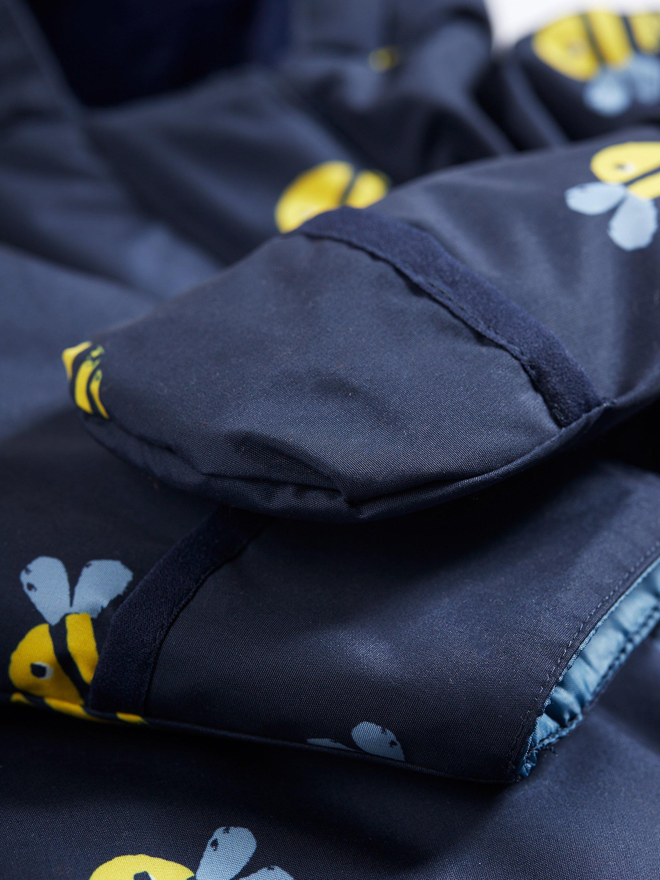 Frugi Bee Rambler Pram Suit Navy Multi - British product