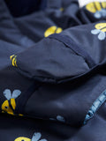 Frugi Bee Rambler Pram Suit Navy Multi - British product