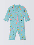 John Lewis Baby Ditsy Fruit Sunpro, Green