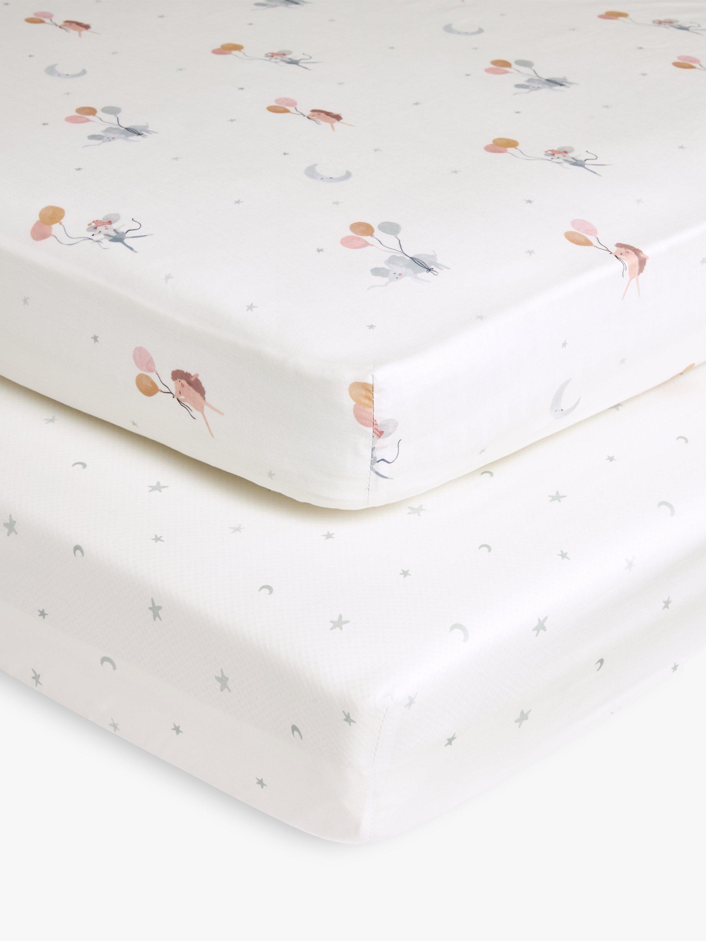 John Lewis baby fitted sheet pack 2, UK version
