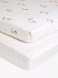 John Lewis Fitted Baby Sheet Pack of 2 Cot Sheets