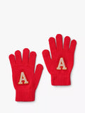 Small Stuff knitted gloves children red multi, imported from the UK