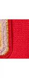 Small Stuff Kids' Initial Knitted Gloves, Red/Multi - O One Size