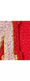Small Stuff Kids' Initial Knitted Gloves, Red/Multi - M One Size