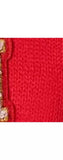 Small Stuff Kids' Initial Knitted Gloves, Red/Multi - I One Size