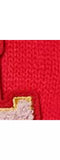 Small Stuff Kids' Initial Knitted Gloves, Red/Multi - L One Size