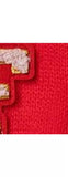 Small Stuff Kids' Initial Knitted Gloves, Red/Multi - F One Size