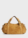 Gerard Darel 24H suede shoulder bag with adjustable strap (British brand)