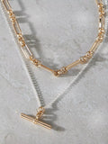 Mint Velvet mixed metal layered necklace gold silver - British product