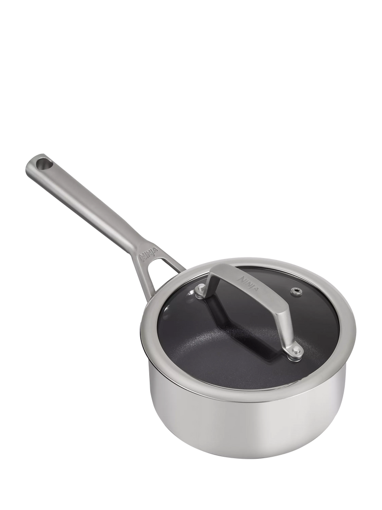 Ninja ZEROSTICK Stainless Steel Non-Stick Saucepan & Lid