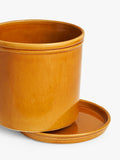 John Lewis glazed stoneware planter honey large (British brand)