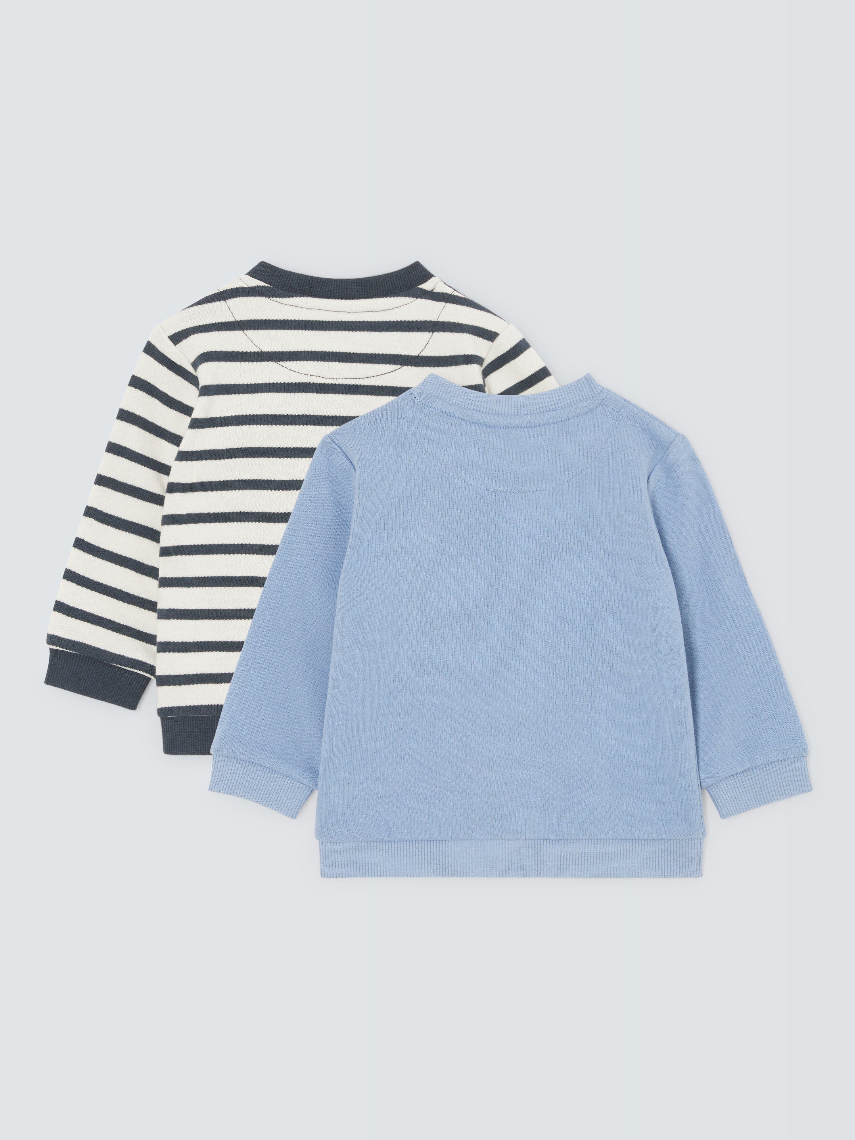 John Lewis baby sweatshirt pack of 2 blue multi, UK version