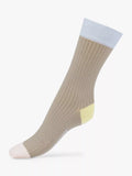 Dear Denier Celine contrast rib knit socks (British brand)
