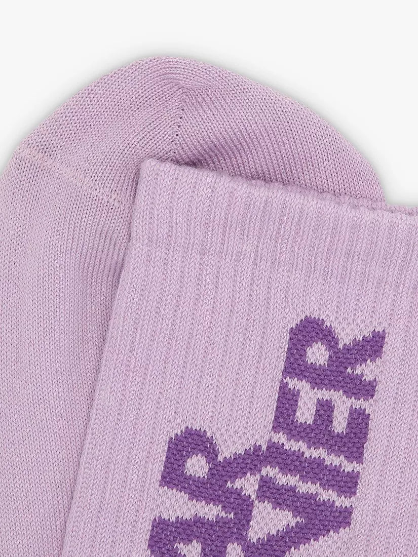 Dear Denier ribbed ankle socks lilac (British brand)