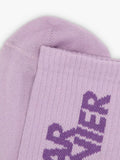 Dear Denier ribbed ankle socks lilac (British brand)