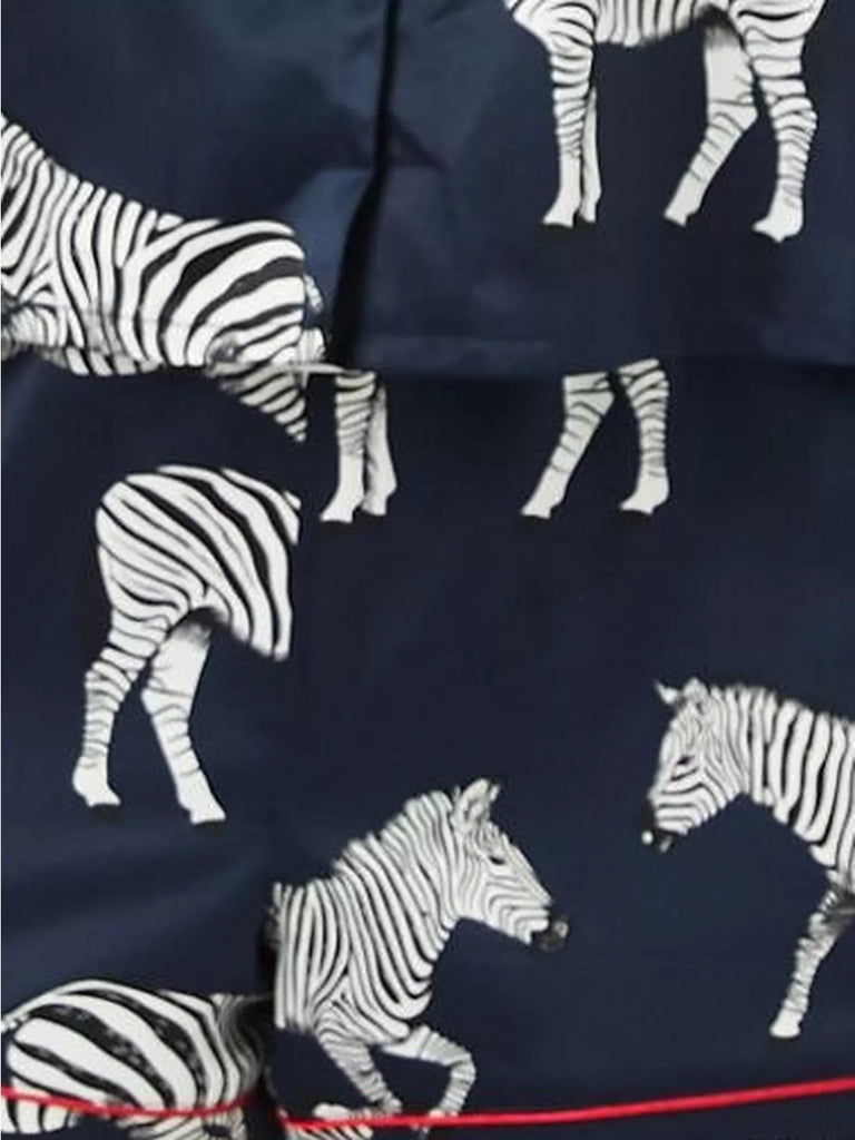 Chelsea Peers Curve Zebra Short Shirt Satin Pyjama Set