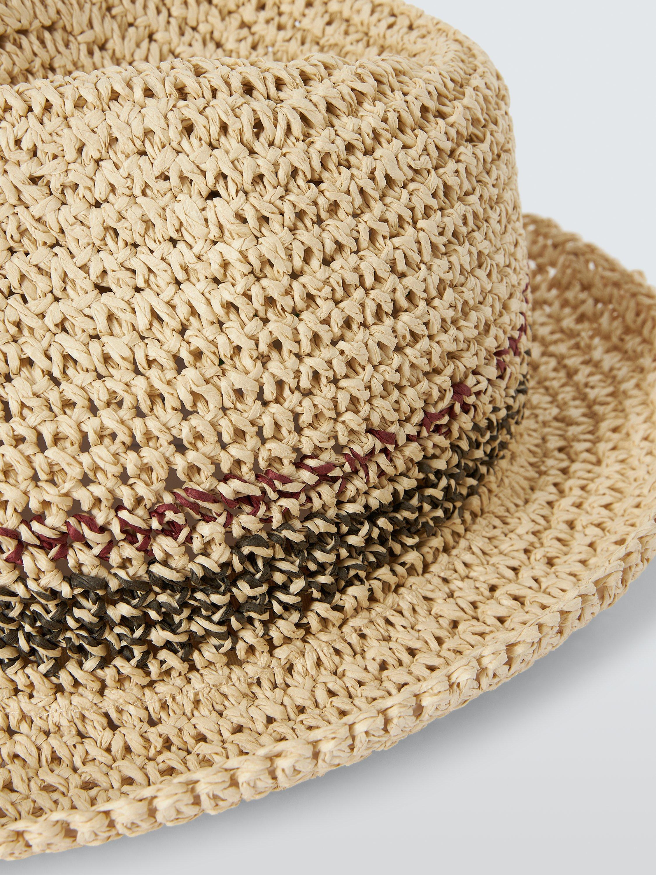 John Lewis Strohhut Trilby Natur, importiert aus dem Vereinigten Königreich
