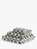 John Lewis Check Bath Towels - 600gsm
