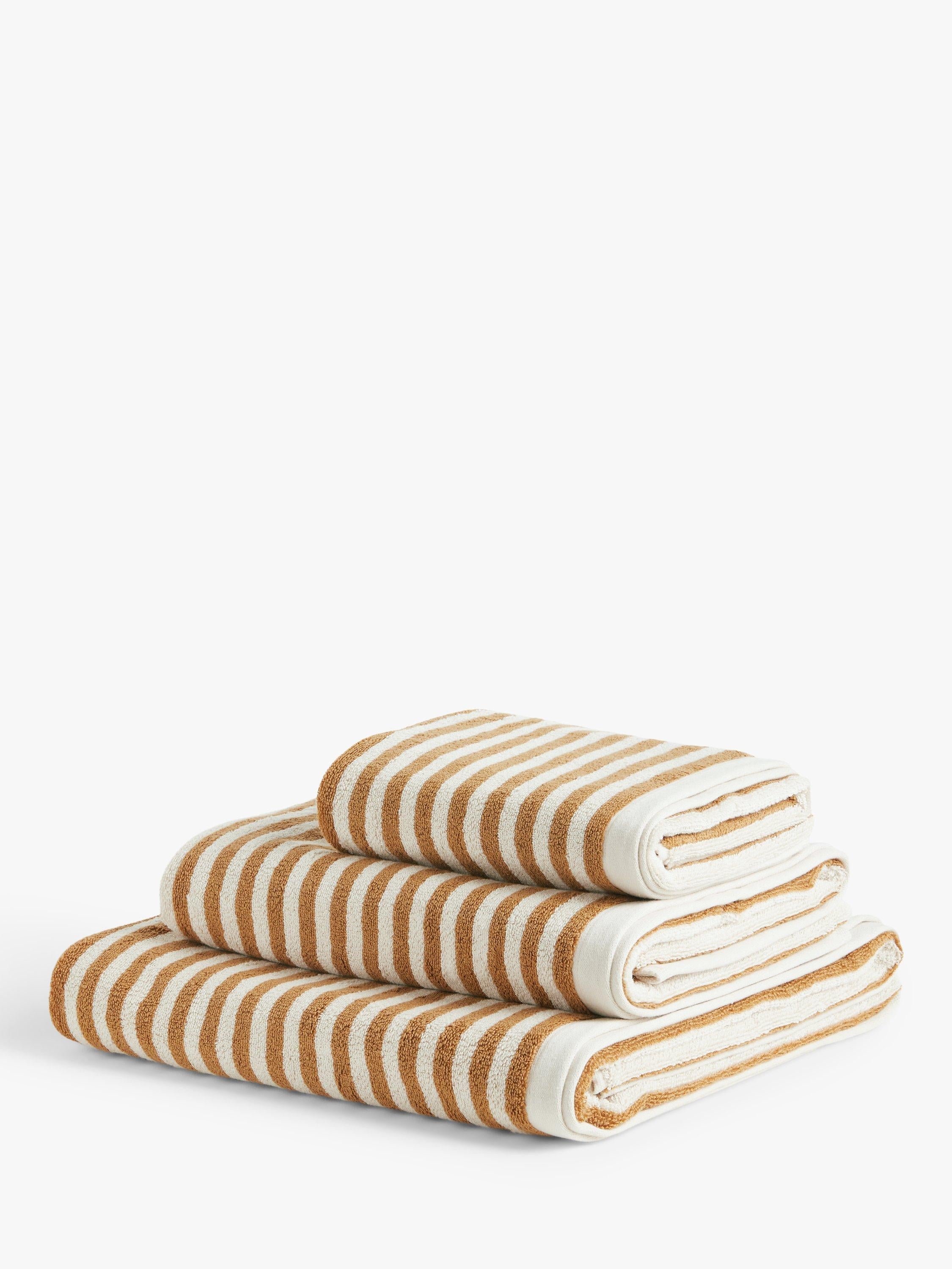 John Lewis cotton towel stripe hand 50cm, UK version
