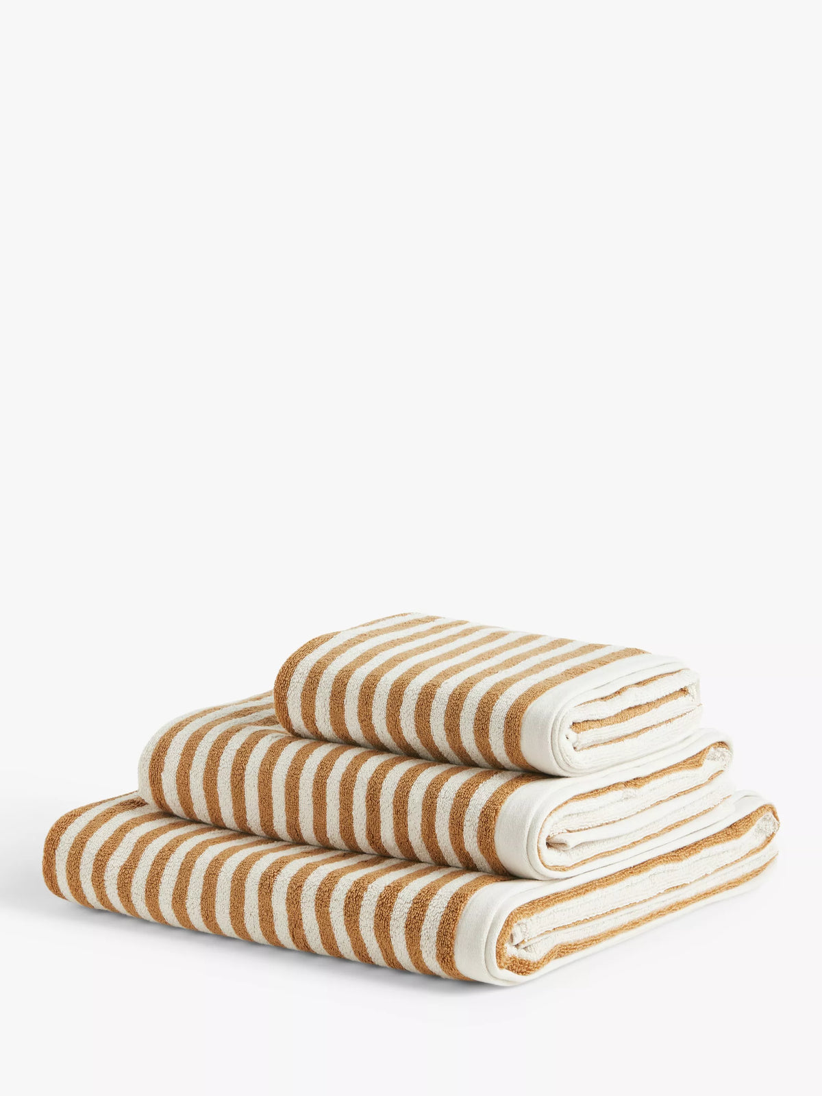 John Lewis Fine Stripe Towels - Avocado Bath Towel