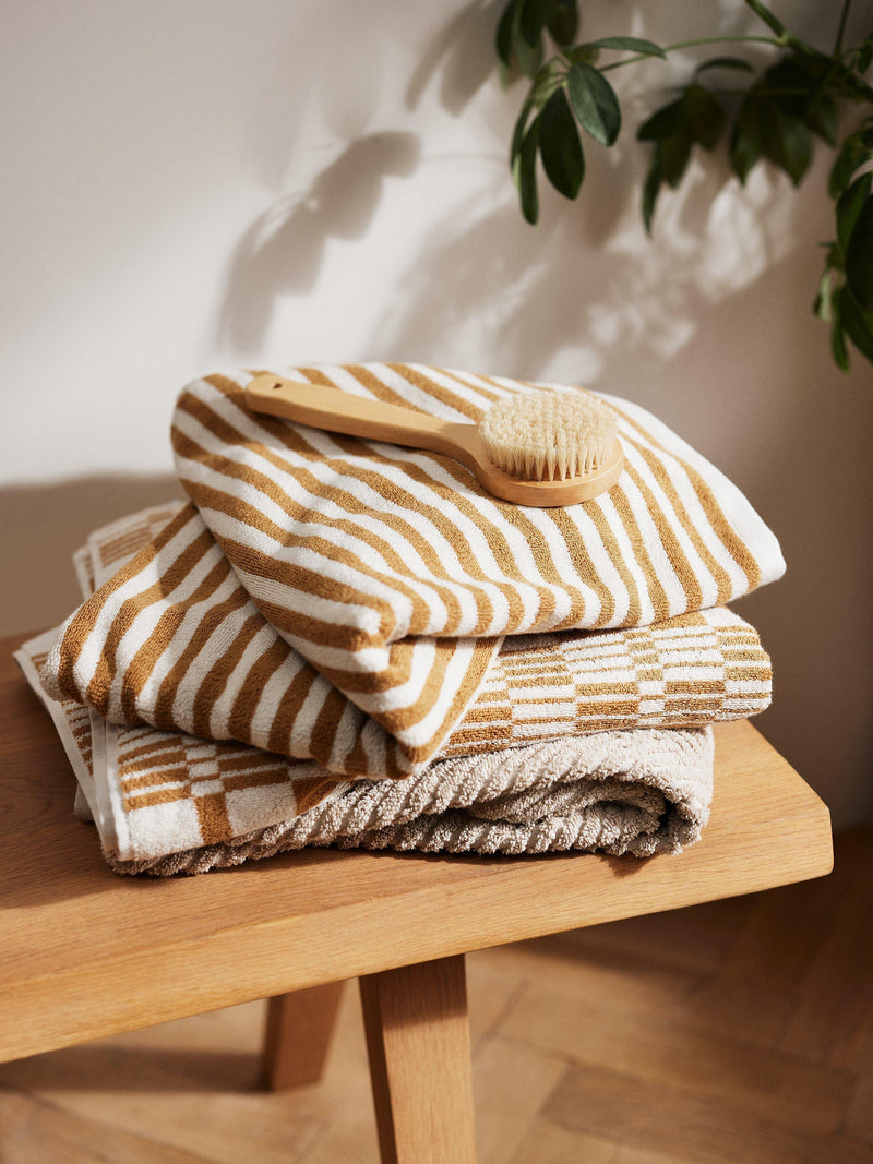 John Lewis cotton towel stripe hand 50cm, UK version