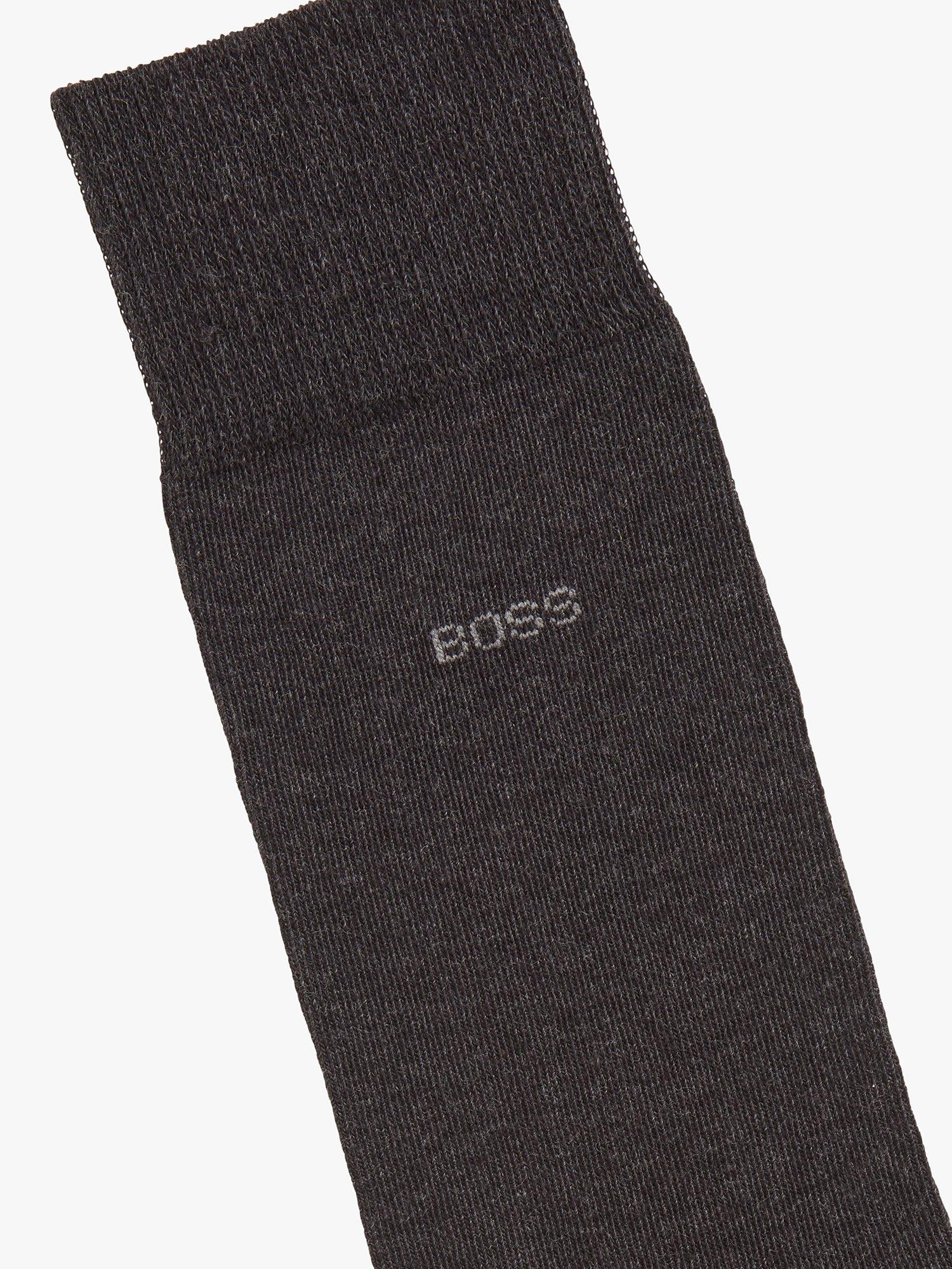 BOSS ribbed icon logo socks pack of 3 (British brand)