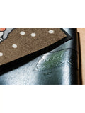 Washable Christmas Gonks Door Mat in Taupe
