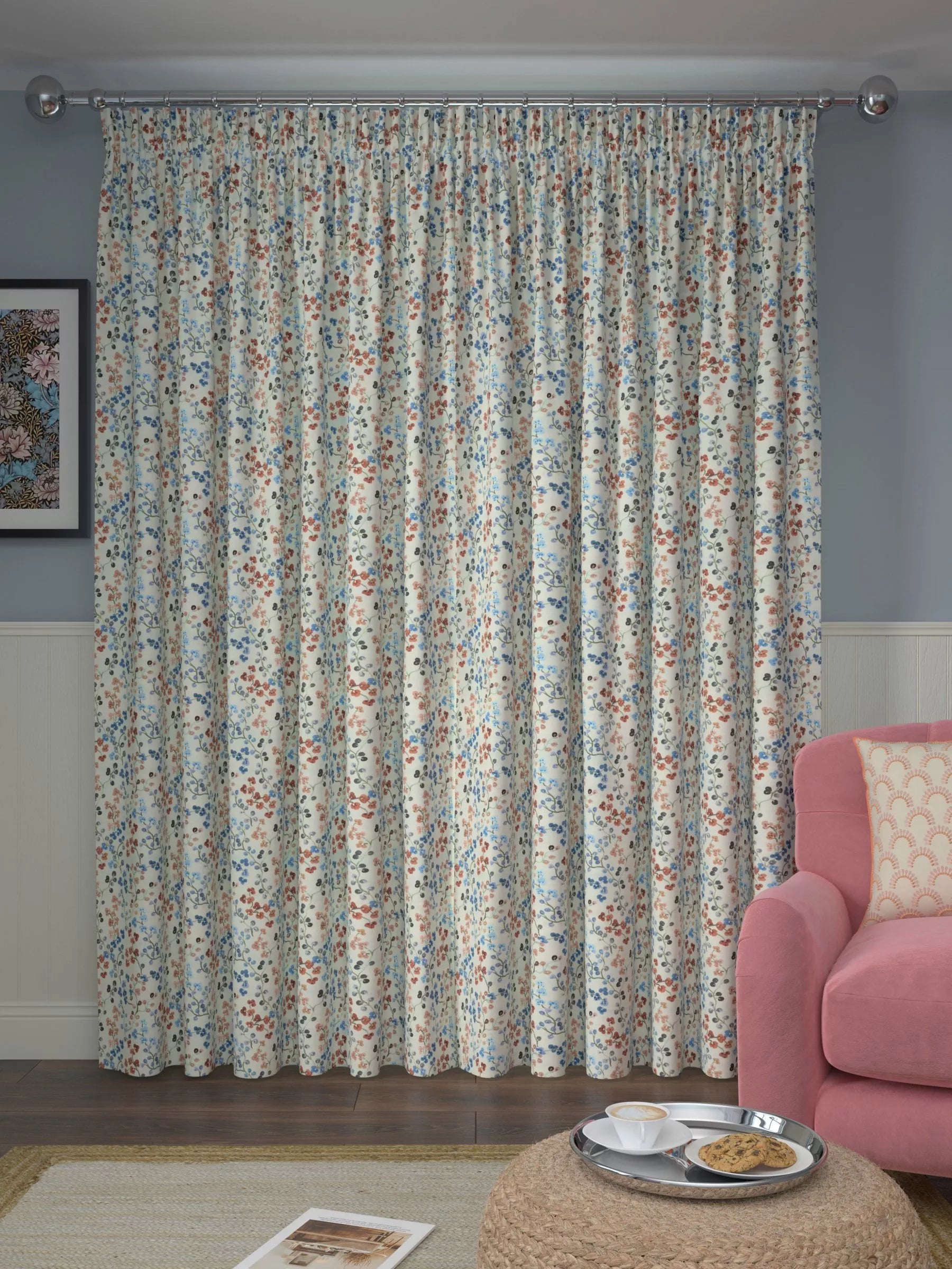 John Lewis clover print blackout curtains pair - British product