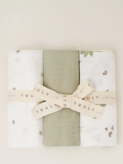 John Lewis - Lingettes 100 % coton Musseline lot de 3 multicolore - Acheter en ligne sur McGrocer