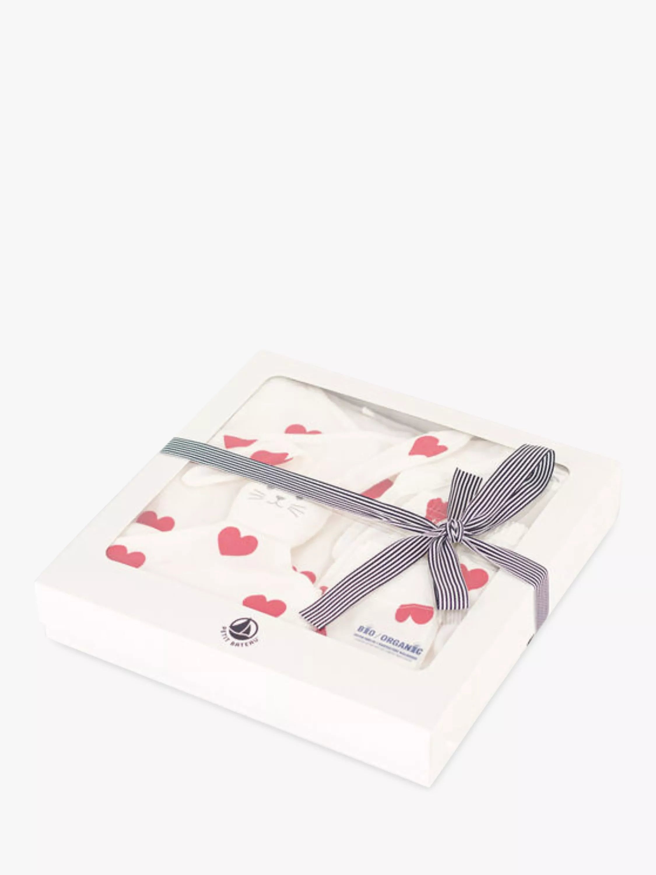 Petit Bateau baby gift set White/Red, UK version
