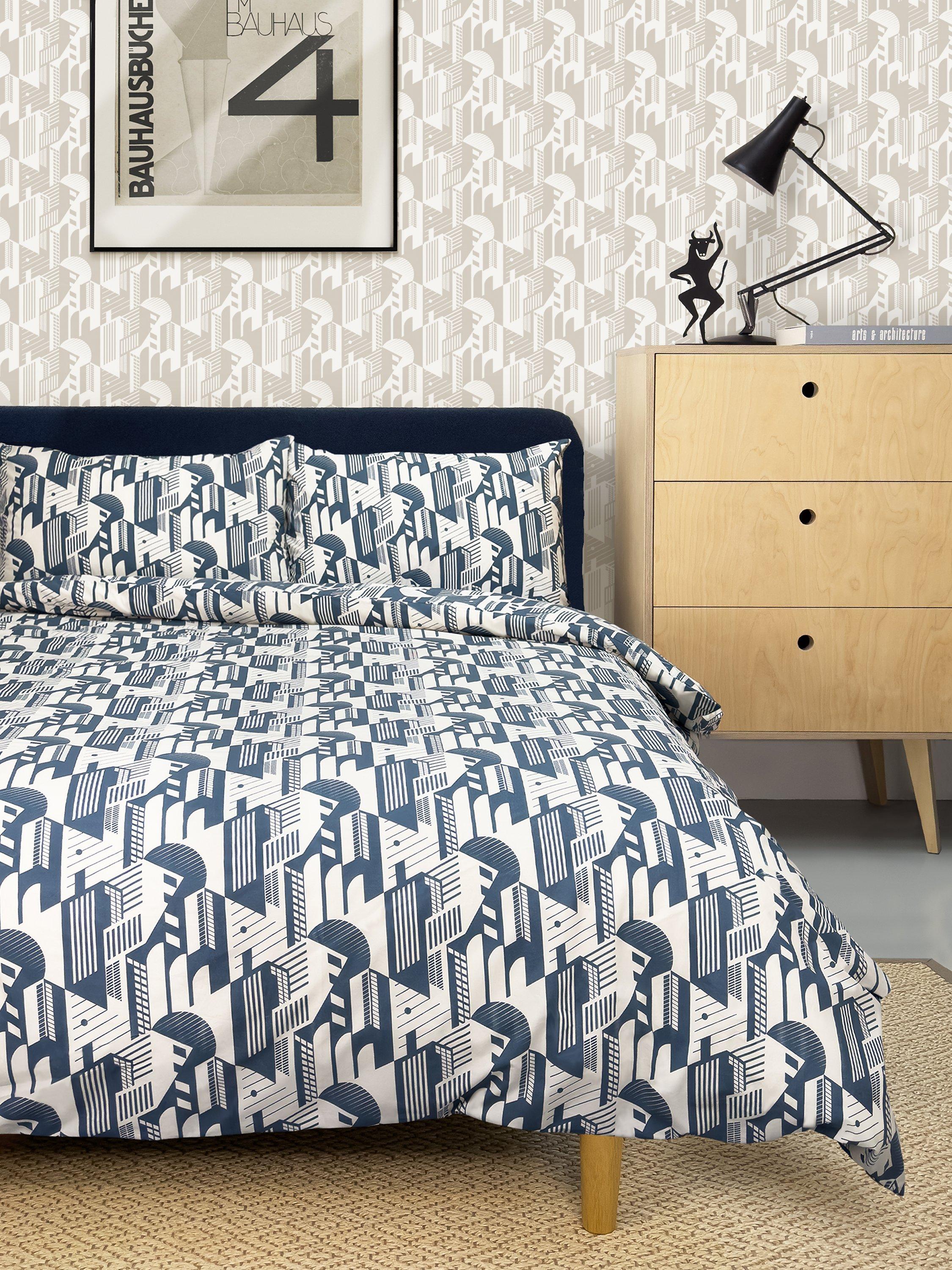 Mini Moderns Bauhaus duvet cover set single, imported from the UK