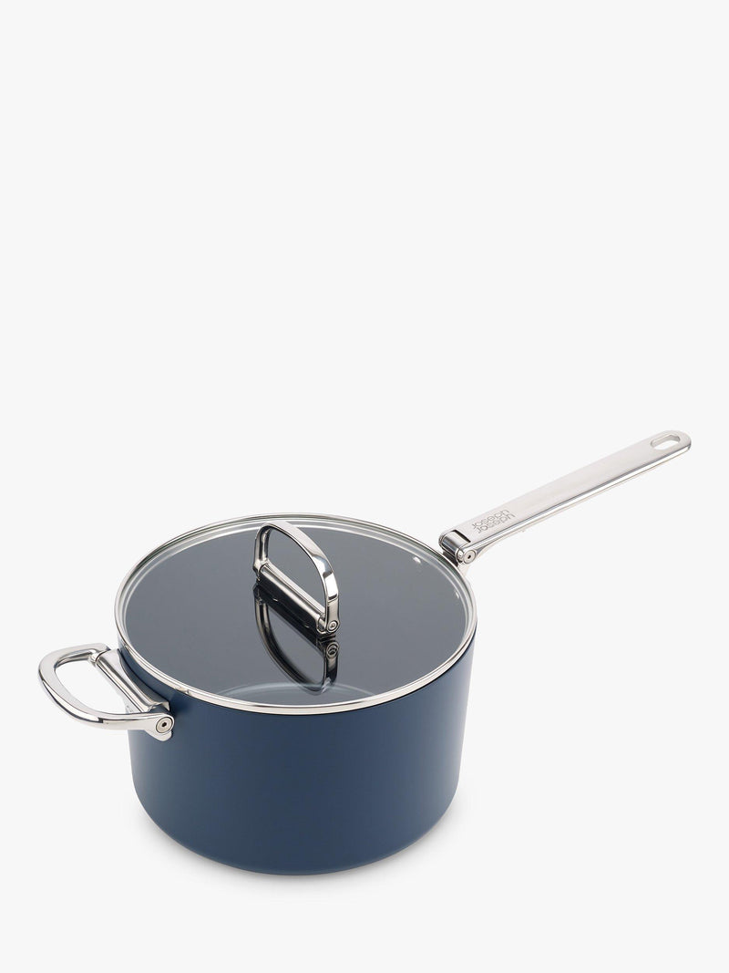 Joseph Joseph non-stick saucepan with folding handle 5.1L (British brand)