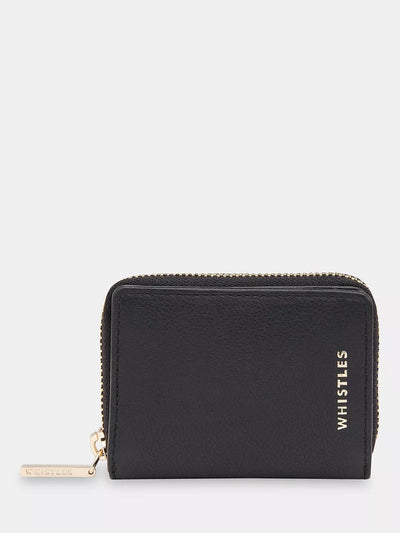 John Lewis Whistles Koa Compact Zip Around Leather Purse- Buy online at McGrocer