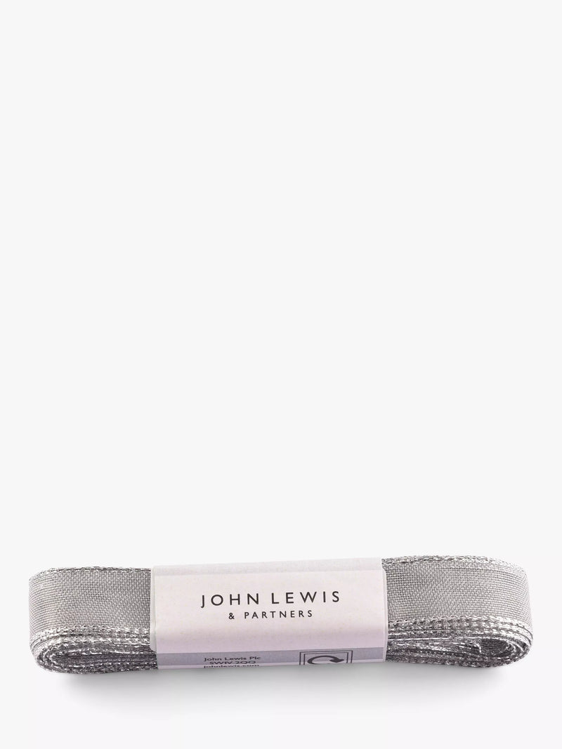 John Lewis Wired Metallic Ribbon 5m