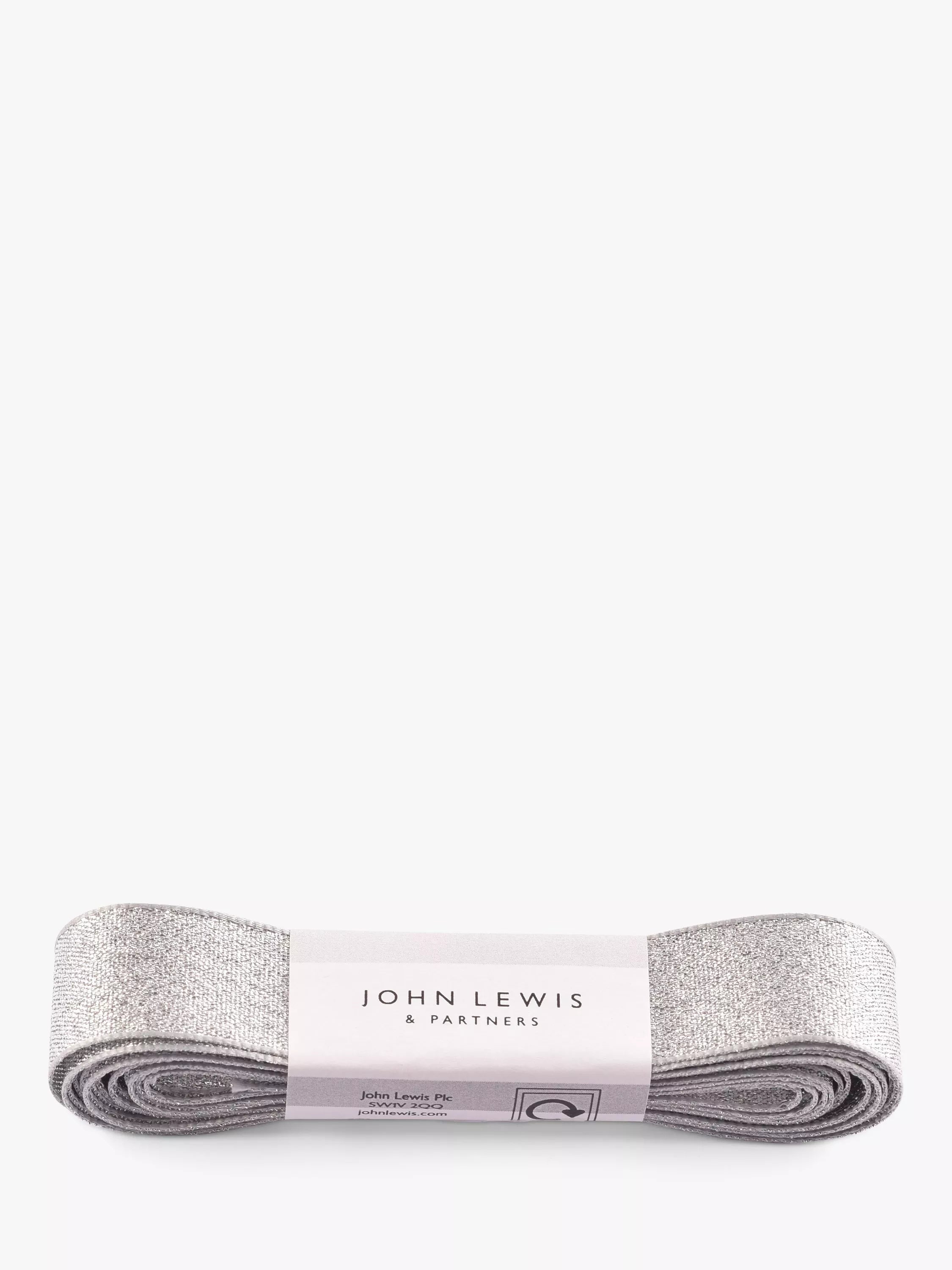 John Lewis Polyester Metallic Ribbon 5m x 22mm