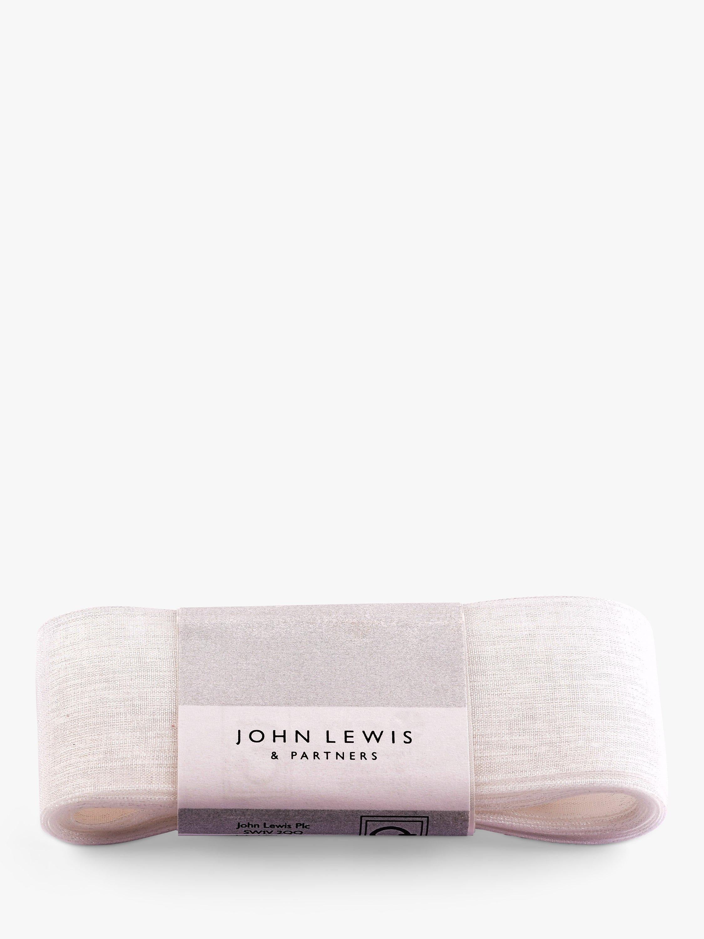 John Lewis Sheer Organza Band schlicht 5m x 38mm, UK-Version
