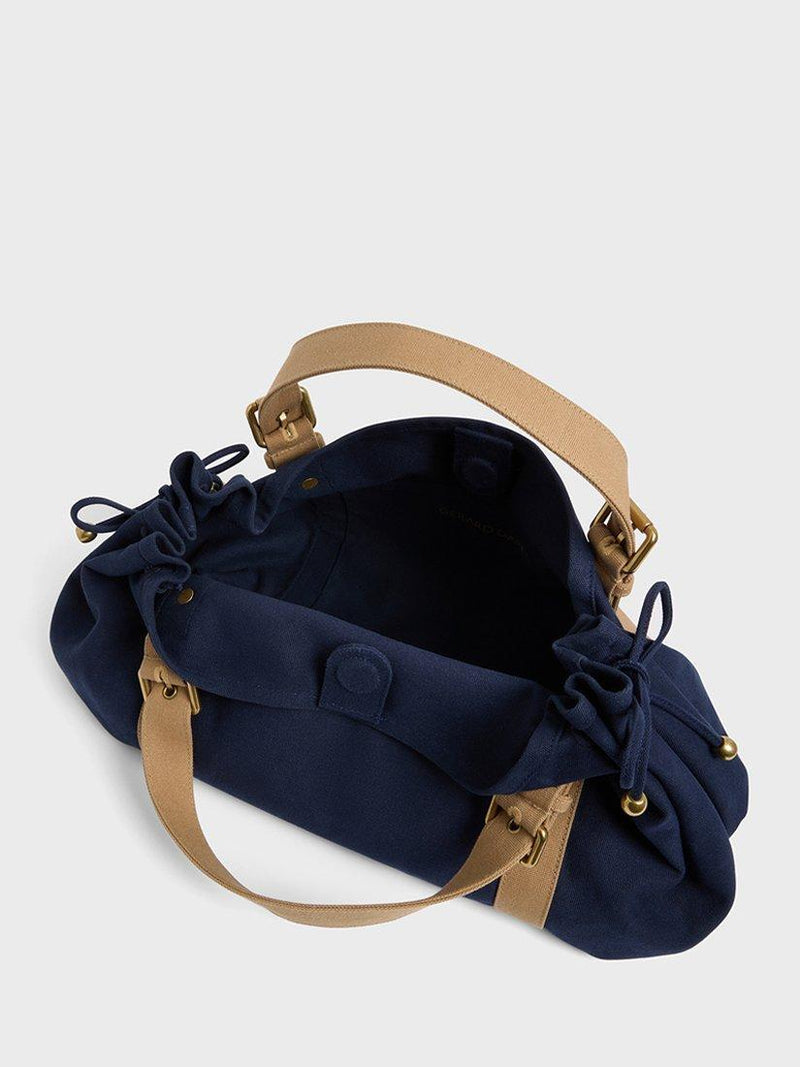 حقيبة كتف Gerard Darel 24H البحرية، مستوردة من المملكة المتحدة