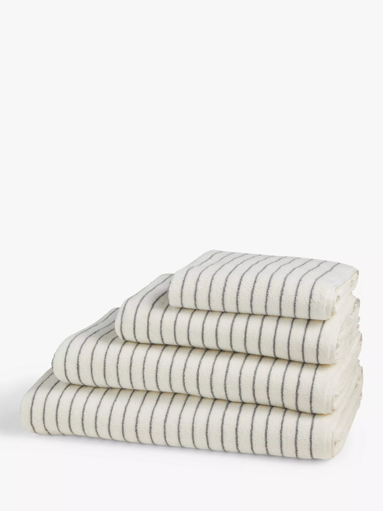 John Lewis Egyptian Fine Stripe Towels