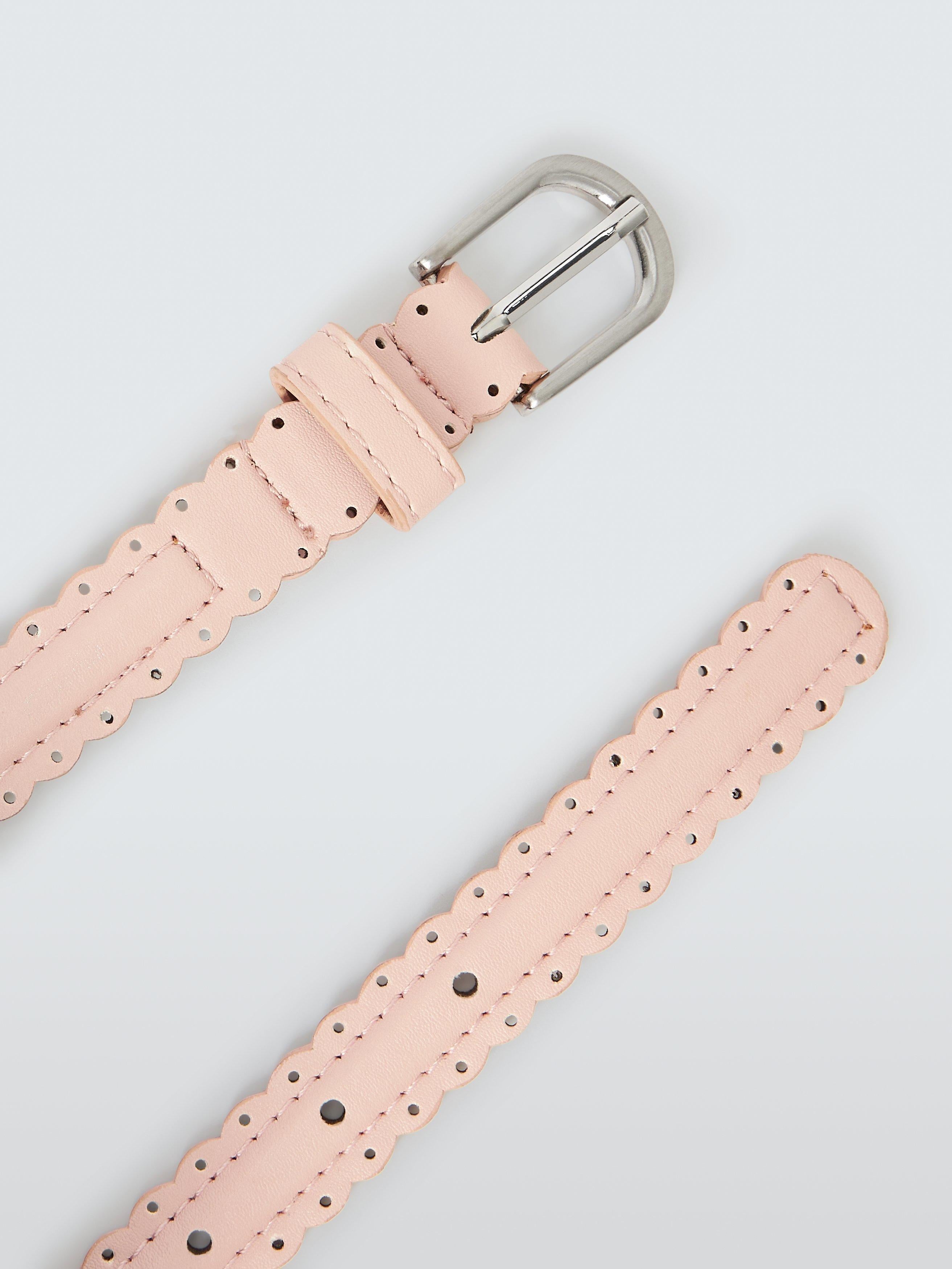 John Lewis kids scalloped belt pink, UK version
