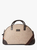 Simon Carter Folkestone tweed holdall beige brown (British brand)