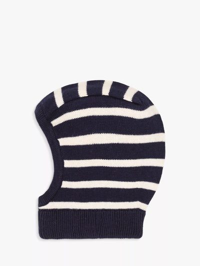 Petit Bateau Kids' قناع تزلج مخطط، دخاني/انهيار ثلجي