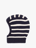 Petit Bateau Kids' Stripe Balaclava, Smoke/Avalanche