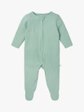 MORI Baby Clever Zip Ribbed Sleepsuit