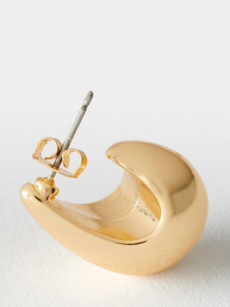 Mint Velvet domed drop earrings gold - British product