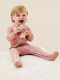 MORI Baby Clever Zip Ribbed Sleepsuit