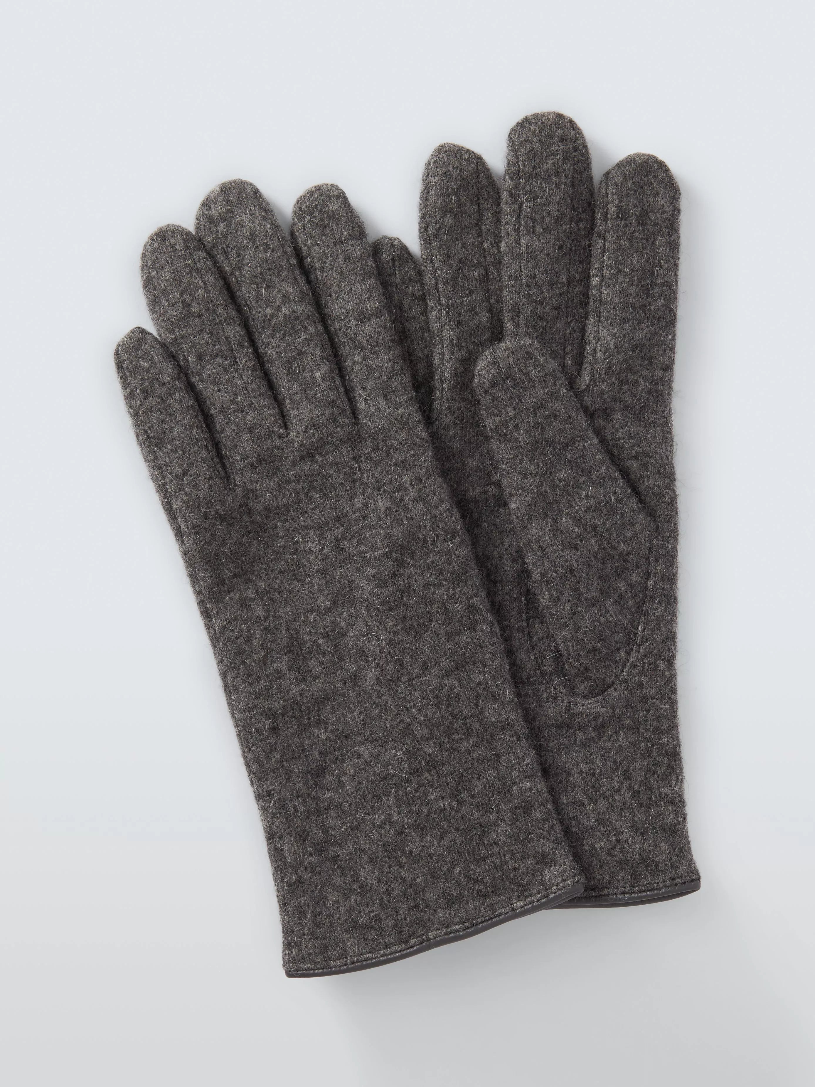 John Lewis Wool Mix Gloves - Grey S-M