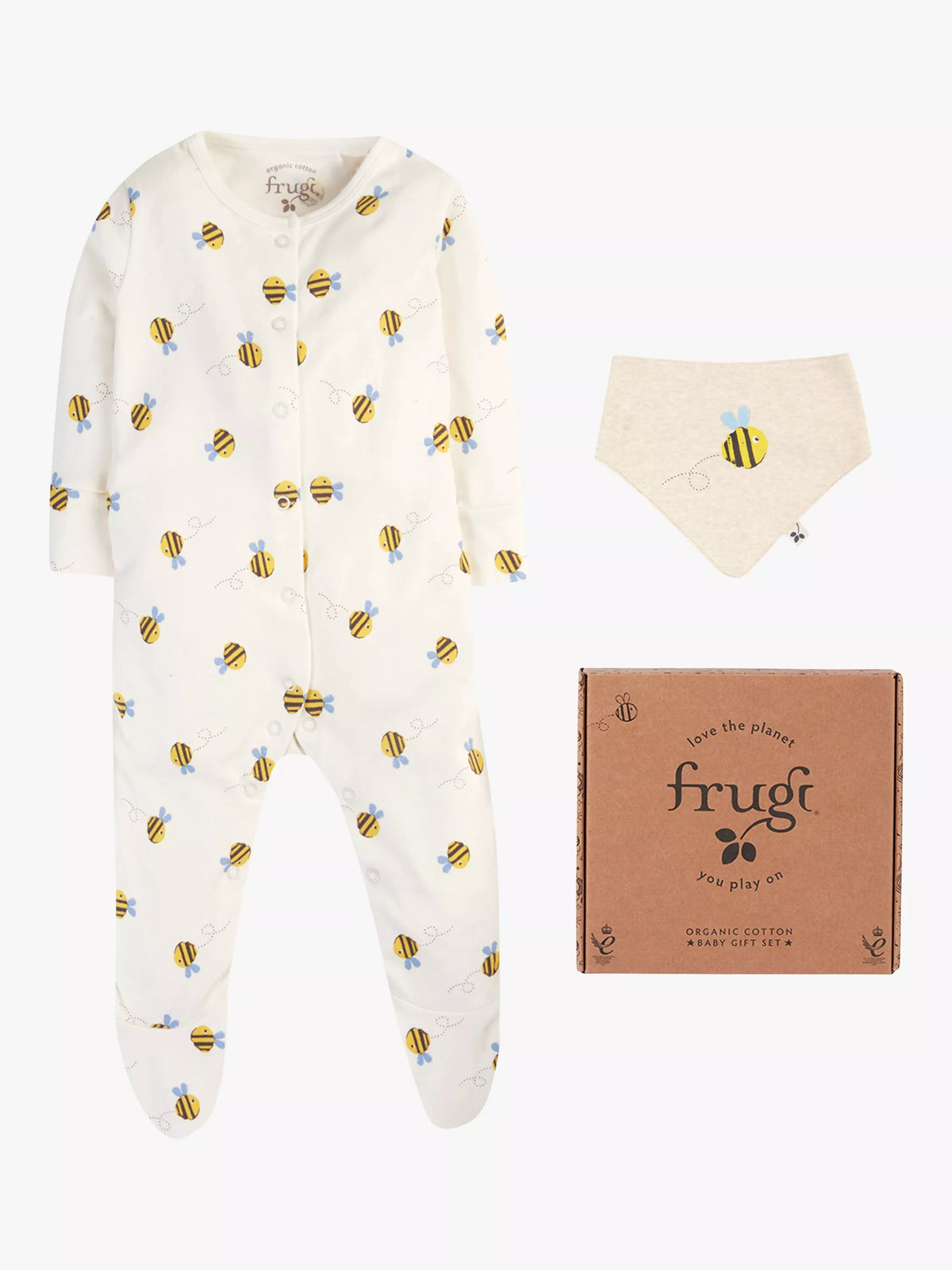 Ensemble cadeau body et bavoir Frugi 