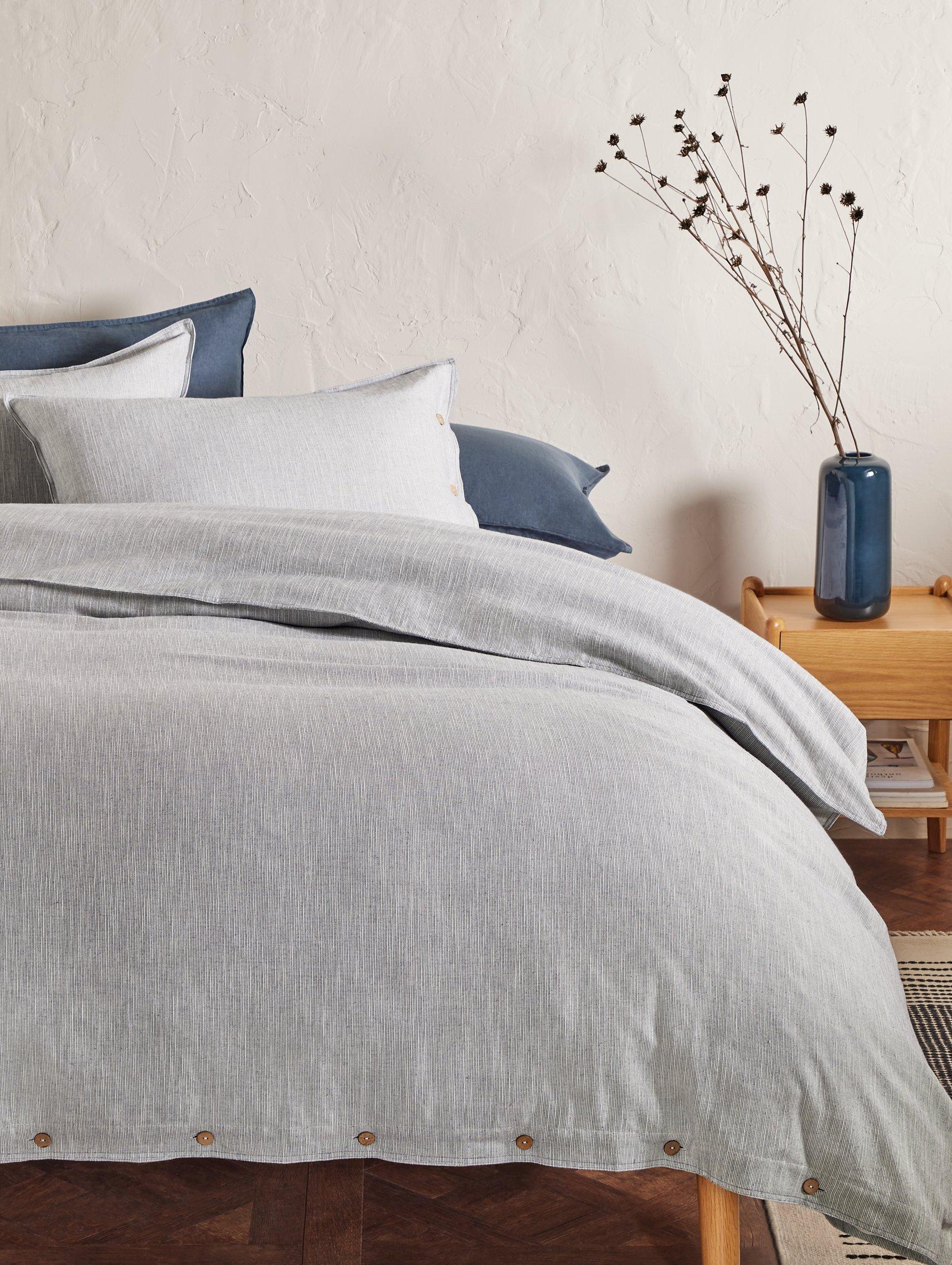 John Lewis Scandi check bedding duvet cover, imported from the UK