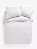 John Lewis Soft and Silky Satin Stripe 400 Thread Count Duvet Cover Set